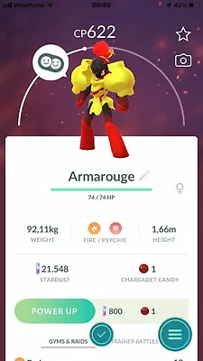 Pokémon Go New Armarouge - T R A D E Go • $6.59