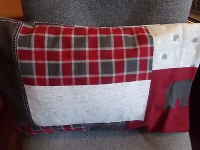 Flannel Travel Size Pillowcase Winter Plaid Plus/ Cuff Matches  14x20 #5740 • $10.49