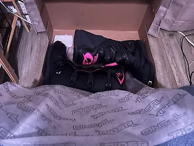 O'Neal Women's Rider Boots -MX Motocross Dirt Bike Black Pink Size 9 With Tags • $120