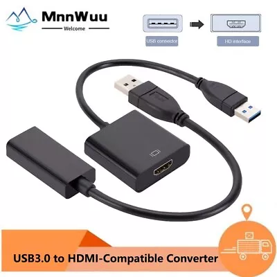 USB3.0 To HDMI Adapter Cable Male To Female Video 1080P PC For TV HDTV Win7/8/10 • $7.45