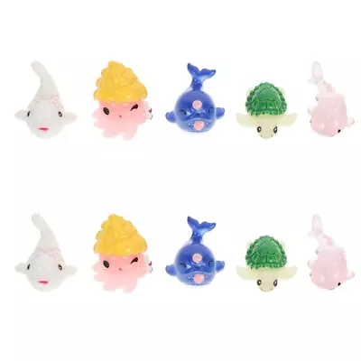  2 Sets Fish Tank Accessories Figurines Marine Life Ornaments Decorate • £9.55