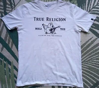£10 • Buy True Religion White T-shirt Size Large Buddha