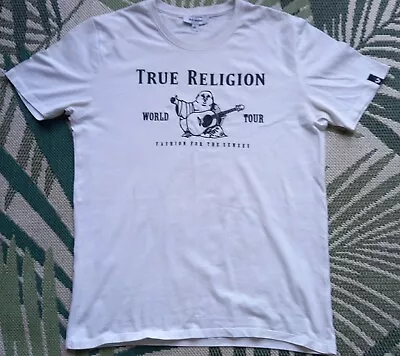 £10 • Buy True Religion White T-shirt Size Large Buddha