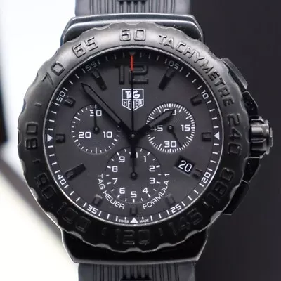 Tag Heuer  Formula One Watch Stealth Black On Black Just Serviced 1 Yr Warranty • £1099