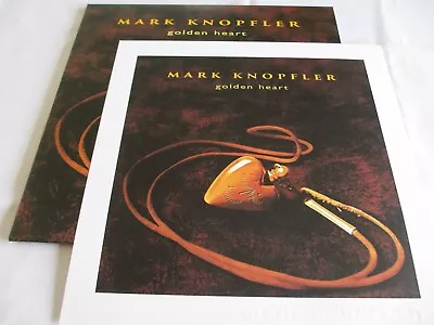 MARK KNOPFLER-GOLDEN HEART-2xVINYL LP+LITHO PRINT-MINT • £49.99