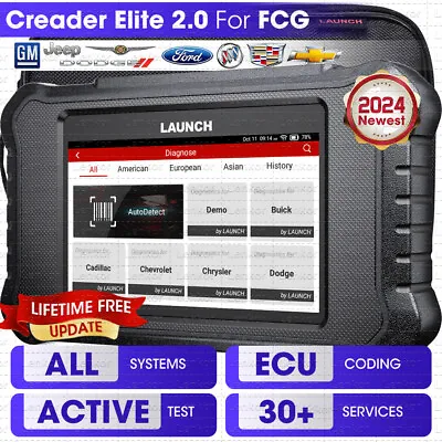 LAUNCH X431 CRE 2.0 Full OBD2 Scanner Bidirectional Diagnostic For Ford/GM/Chevy • $169