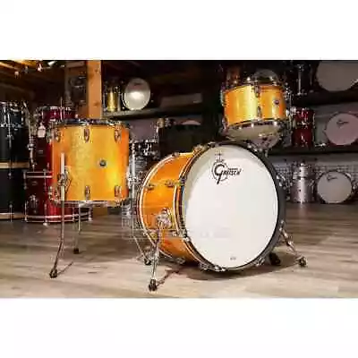 Gretsch Brooklyn 3pc Drum Set Gold Sparkle • $2579