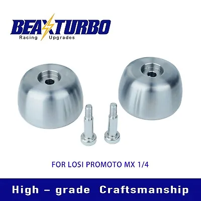 BeaxTurbo CNC Stainless Steel Caster Wheels For LOSI Promoto MX 1/4 LOS264003 • $29.90