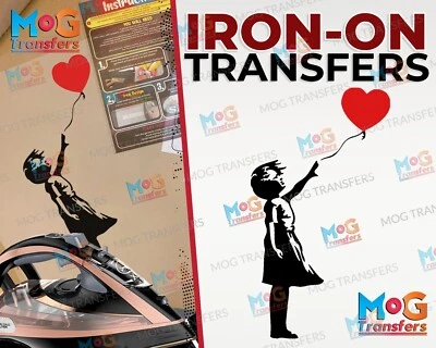 £4.99 • Buy Banksy Iron On Transfer Tshirt Graffiti Urban Girl With Balloon Street Art Print