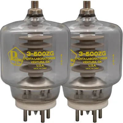 3-500ZG Penta Laboratories High Mu Power Triode Matched Pair (2) Tubes 3-500Z • $550