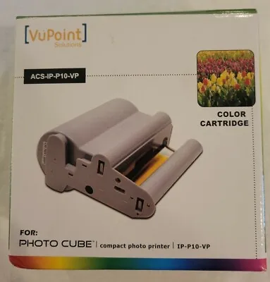2011 NEW VuPoint PHOTO CUBE COLOR CARTRIDGE ACS-IP-P10-VP Compact Photo Printer • $15.09