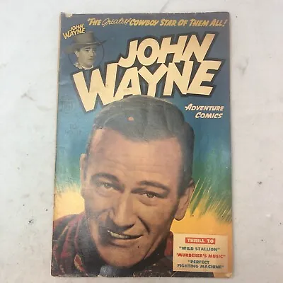 John Wayne Adventure #17 1952-Toby-Portrait Photo Cover-Gerald McCann • $39.99