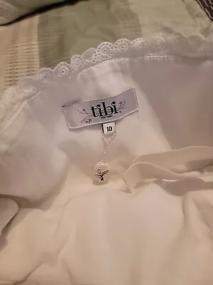 Tibi White Dress  Strapless • $27.10