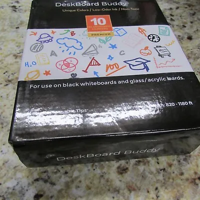 New Sealed Desk Board Buddy 10 Pack Glass Drys Erase Marker • $9.75