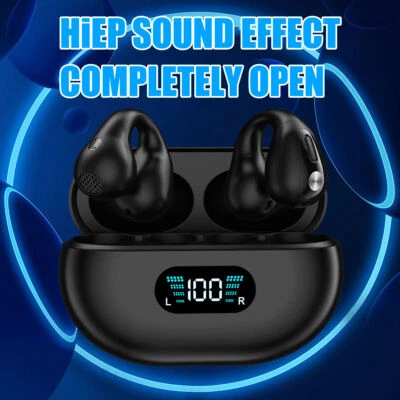 £11.59 • Buy Bone Conduction Ear Earring Type Sports Clip Ear Wireless Bluetooth Earphones