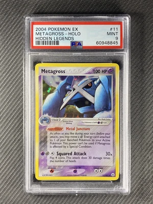 $22.87 • Buy Pokemon Card PSA 9 Mint Metagross Hidden Legneds 2004 Holo 11/101