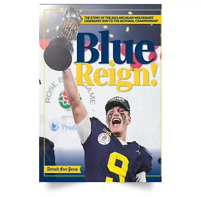 Michigan Wolverines Football Playoff 2023 National Champions Poster Decor Home • $19.99