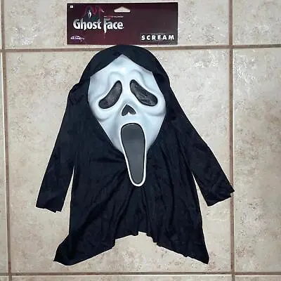 Scream Movie Scary Ghost Face Mask With Hood Costume Some Shadows Ta187 • $6.99