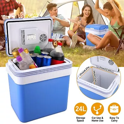 24L Electric Cooler & Warmer Car Refrigerator Fridge Portable For Travel Camping • $85.98