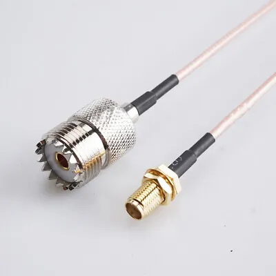 12 Inch RG316 SMA Female To UHF SO239 Female Adapter Cable For Wouxun Baofeng US • $8.50