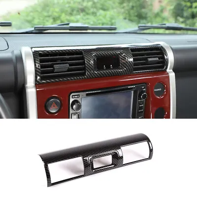 ABS Carbon Center Air Outlet Cover Trim Accessories For Toyota FJ Cruiser 07-21 • $26.99