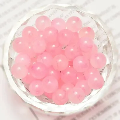 $5.15 • Buy 20 Rose Quartz Gemstone Beads 8mm Pink Natural Jewelry Making Supplies