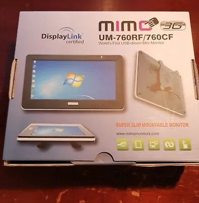 Mimo Monitors Um-760 7  Lcd Monitor - 1024 X 600 - 250 Nit - 700:1 - Wsvga - Usb • $240