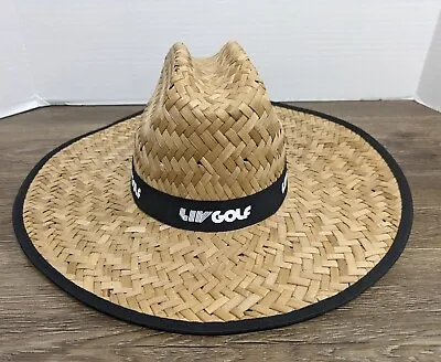 LIV Golf Hat Full Brim Sun Hat Straw One Size Men's Adult • $21.24