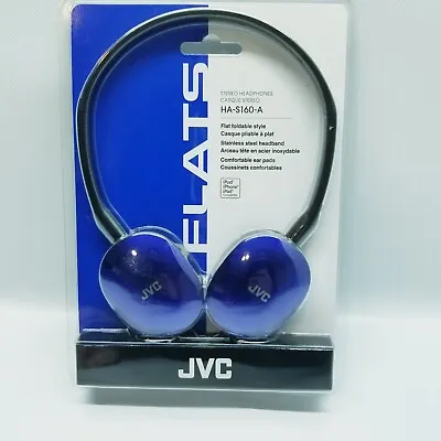 JVC Flats Stereo Headphones HA-S160-A Noise Canceling Over The Ear Sealed • $14.99