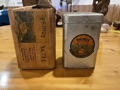 Vintage Primus No. 71 Sweden Backpack Camping Stove In Tin+Box+accessories • $119