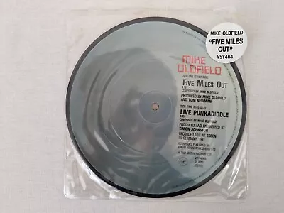 Mike Oldfield Five Miles Out 7'' Picture Disc Vinyl Record 1982 Virgin Records • £12.99