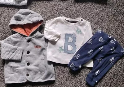 Baby Boys TED BAKER JacketTop & Joggers 0-3 Months Excellent Condition  • £2