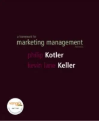 A Framework For Marketing Management By Kotler Philip; Keller Kevin Lane • $5.93