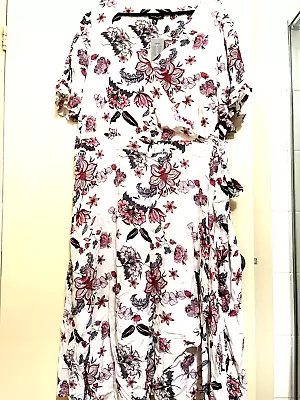 Autograph         Floral        Maxi        Dress           Plus      Size    24 • $26.99