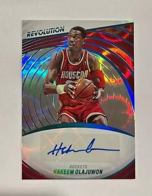 $260 • Buy 2022-23 Panini Revolution Hakeem Olajuwon Autograph INFINITE /25 HOF!