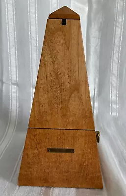 Seth Thomas Vintage Metronome De Maelzel Wood Case WindUp Missing Sliding Weight • $24.99