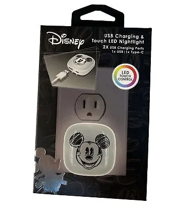 DISNEY  Mickey Mouse  USB Charging & Touch LED Nightlight LED Touch Control • $25.99
