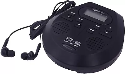 Personal CD Player MP3 With Speakers & Auto Resume For Audio Book Denver DMP-395 • £24.99