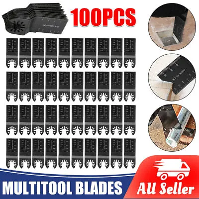 $7.99 • Buy 50PCS Oscillating Multi Tool Blades Saw Blade Wood Metal Cutter For Dewalt Fein