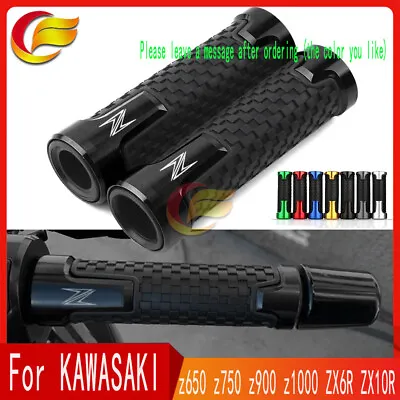  Universal CNC 7/8  22mm Handlebar Grips For Kawasaki Z650 Z750 Z900 Z1000 ZX6R  • £14.38