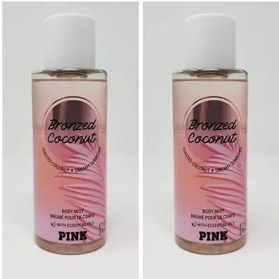 Victoria's Secret PINK BRONZED COCONUT Body Mist With Essential Oils Spray~NEW! • $29.99