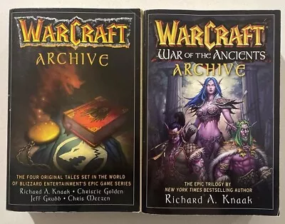 Warcraft Archive & War Of The Ancients (World Of Warcraft)  Paperback Books • $99.95