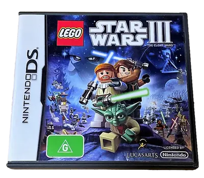 Lego Star Wars III The Clone Wars Nintendo DS 3DS Game *Complete* • $14.90