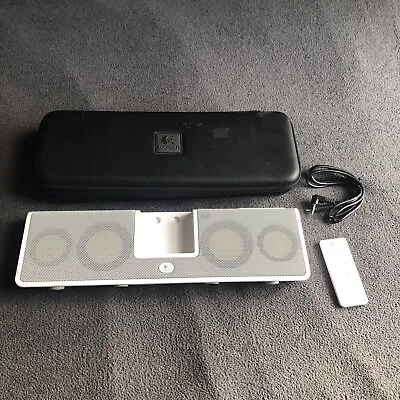 Logitech MM50 Portable IPod MP3 Speaker Dock W/ Carrying Case - TURNS ON • $25