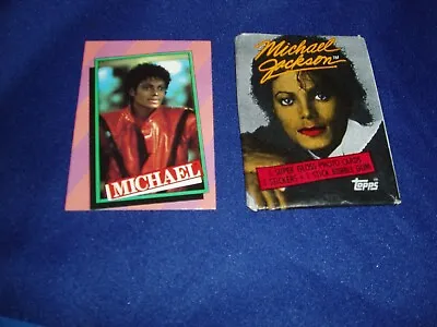  Michael Jackson 1984 Topps  Red Lip Pack Card # 10 & 1 Wrap • $4.75