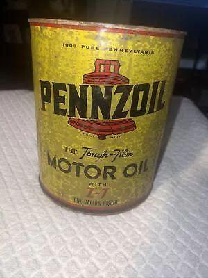 Vintage Pennzoil Oil 1 Gallon Can. • $24.99