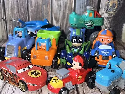 Kids Vehicle / Cars Lot - Blippi Pj Masks Mickey Roadsters Tractors More • $24.99