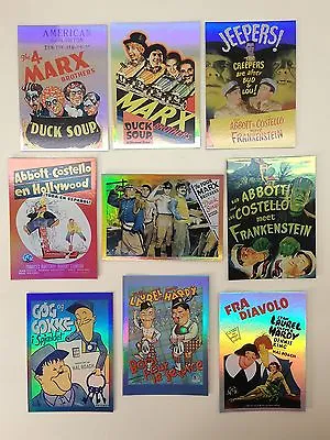 MOVIE POSTERS STARS MONSTERS & COMEDY Breygent Complete Chase Card Set VC1-VC9 • $13