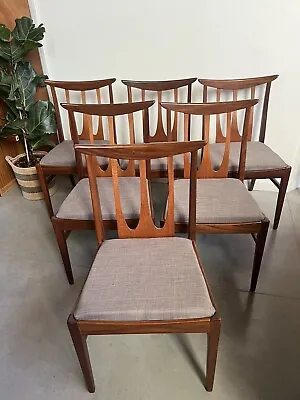 Set Of 6 1960s Teak G Plan Brasilia Dining Chairs   • £675