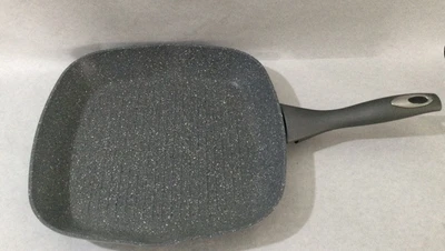 £3.99 • Buy Salter Griddle Grill Pan Non-Stick 28cm Marblestone Forged Aluminium Grey